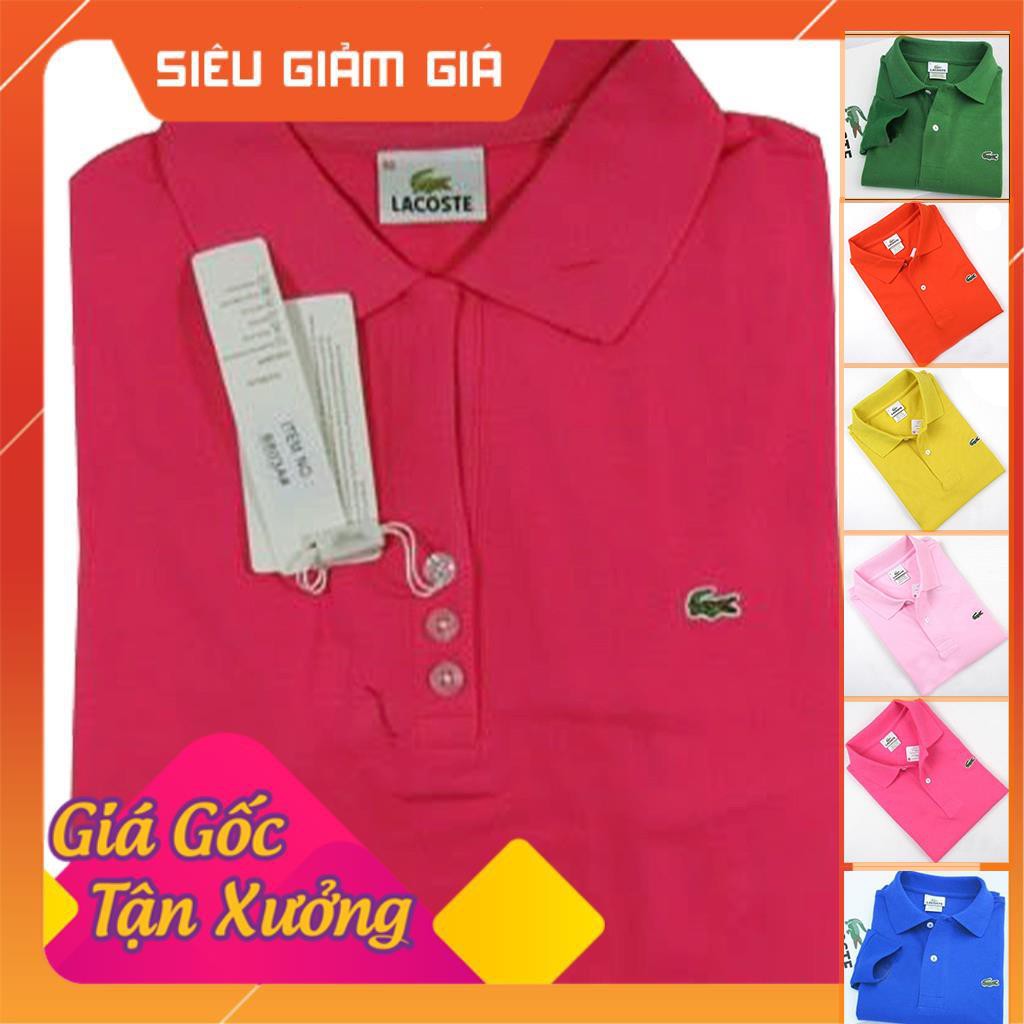 Áo thun thêu logo Lacoste hàng xuất khẩu cao cấp cho Nữ | BigBuy360 - bigbuy360.vn