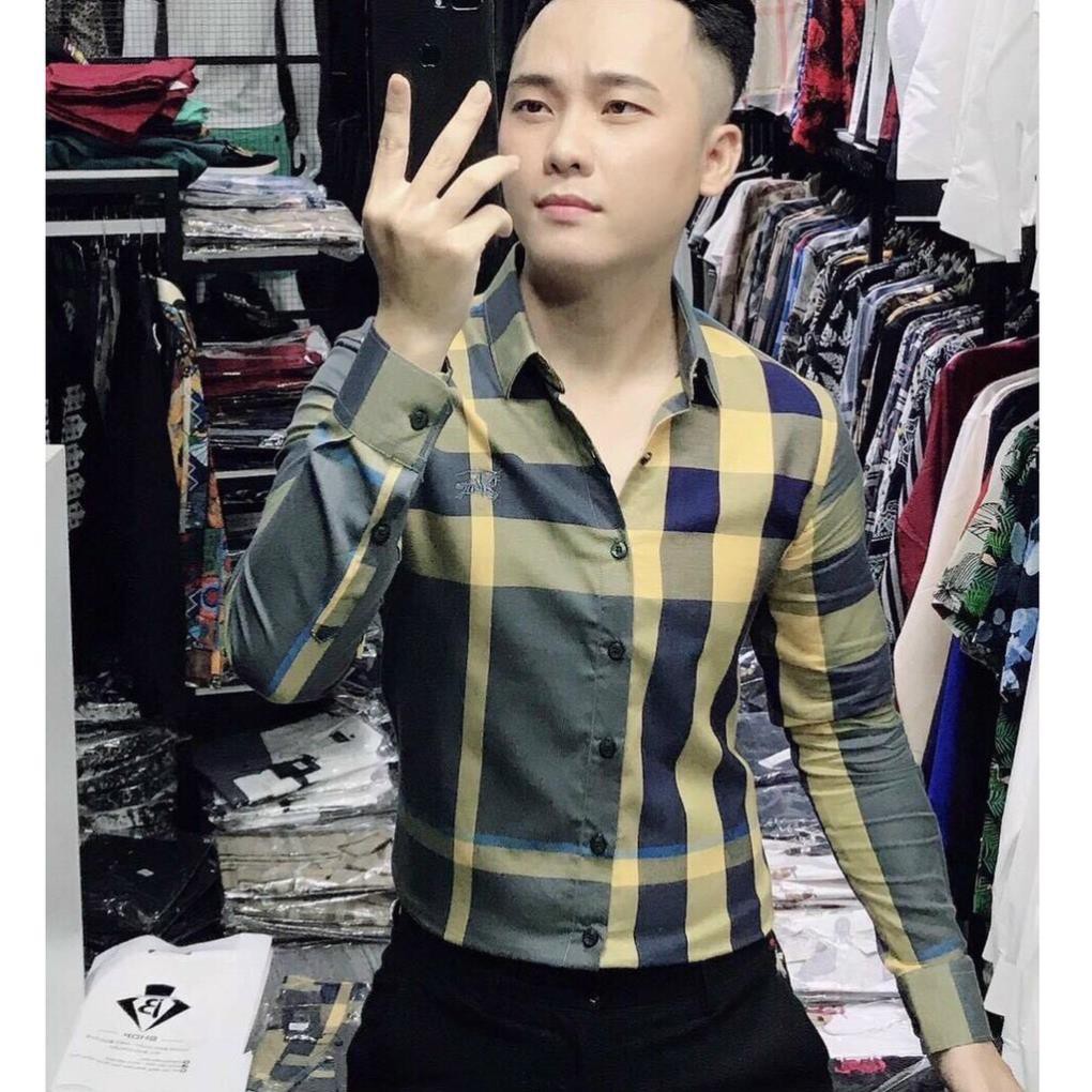 Áo sơ mi nam tay dài vải kate lụa mát VNXK . | BigBuy360 - bigbuy360.vn