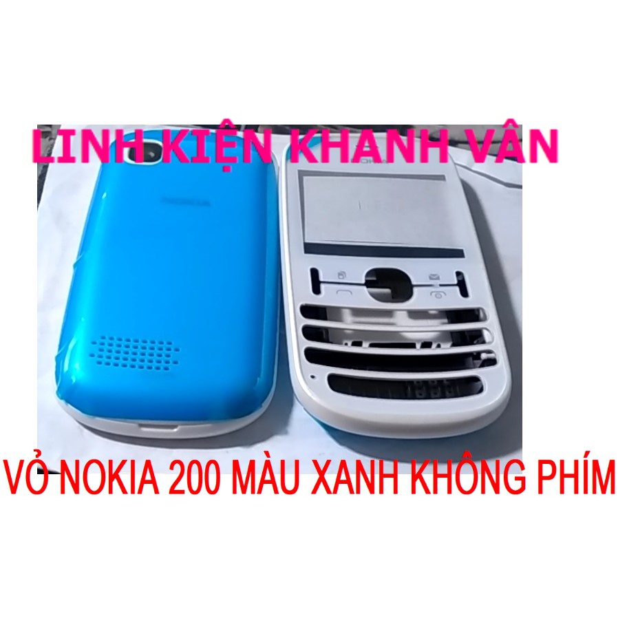 VỎ NOKIA 200 MÀU XANH KHÔNG PHÍM