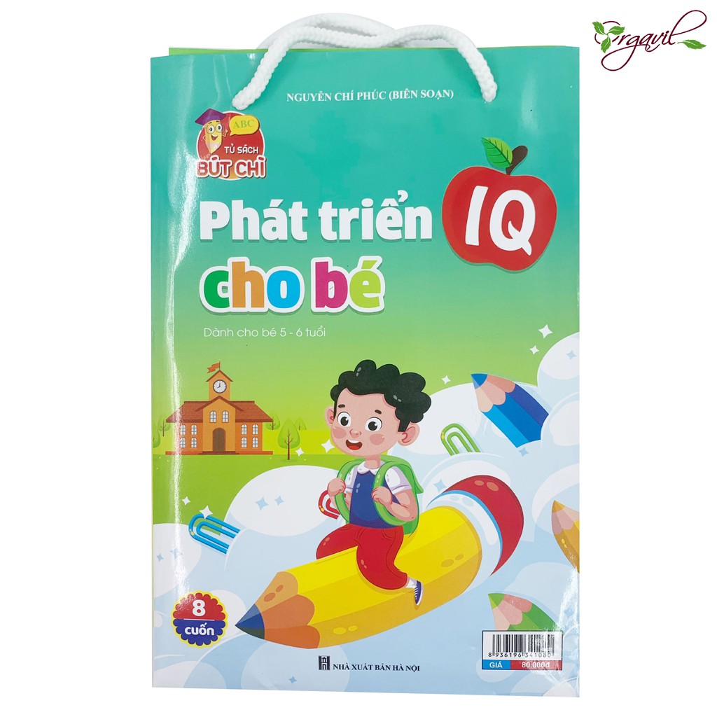 Bộ 8 Quyển Phát Triển IQ Cho Bé 5-6 Tuổi, Giúp Bé Phát Triển Khả Năng Học Tập - Orgavil