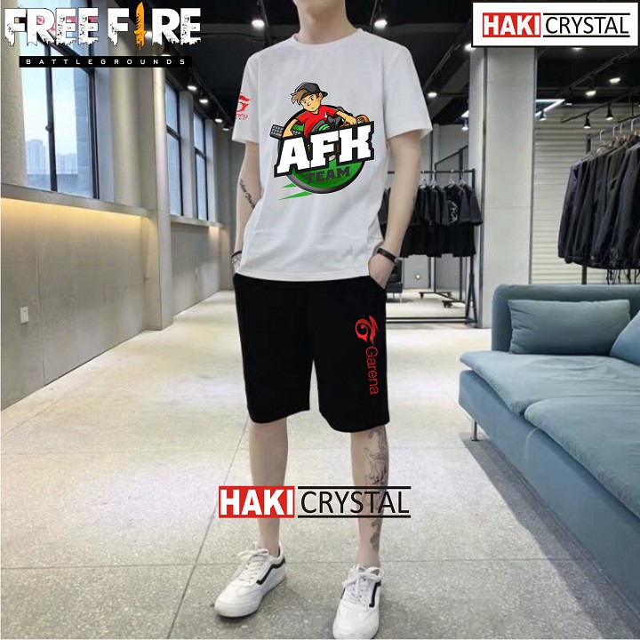 [GIÁ XƯỞNG] Set Quần Áo Unisex In Hình Free Fire chất cotton cực mát - Sống Dai Thành Huyền Thoại