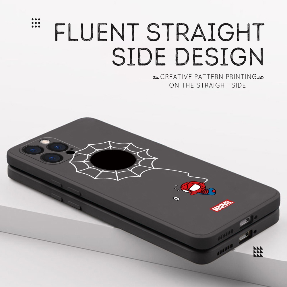 Compatible With Samsung Galaxy S10 S10E S10+ Lite Plus Liquid Silicone For Original Phone Case Soft Casing Spiderman protective Full Cover Shockproof Back Cases