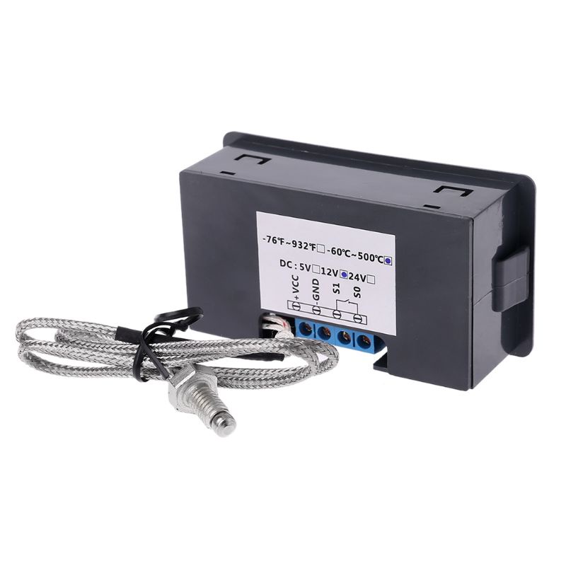 Bộ Điều Khiển Nhiệt Độ Kỹ Thuật Số -60~500 Chuyên Dụng°C Bộ Cảm Biến Nhiệt K-type M6