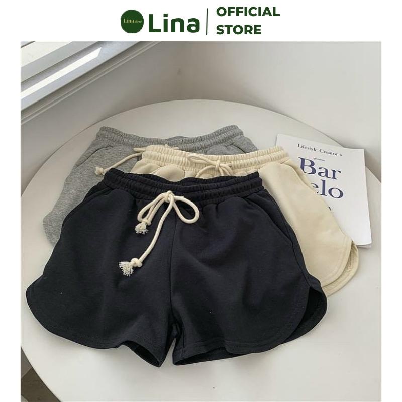 Quần Short Nữ Chất Liệu Thun Hàn Quốc Cao Cấp Siêu Dày Dặn Và Mềm Mịn LINASTORE 027 | BigBuy360 - bigbuy360.vn