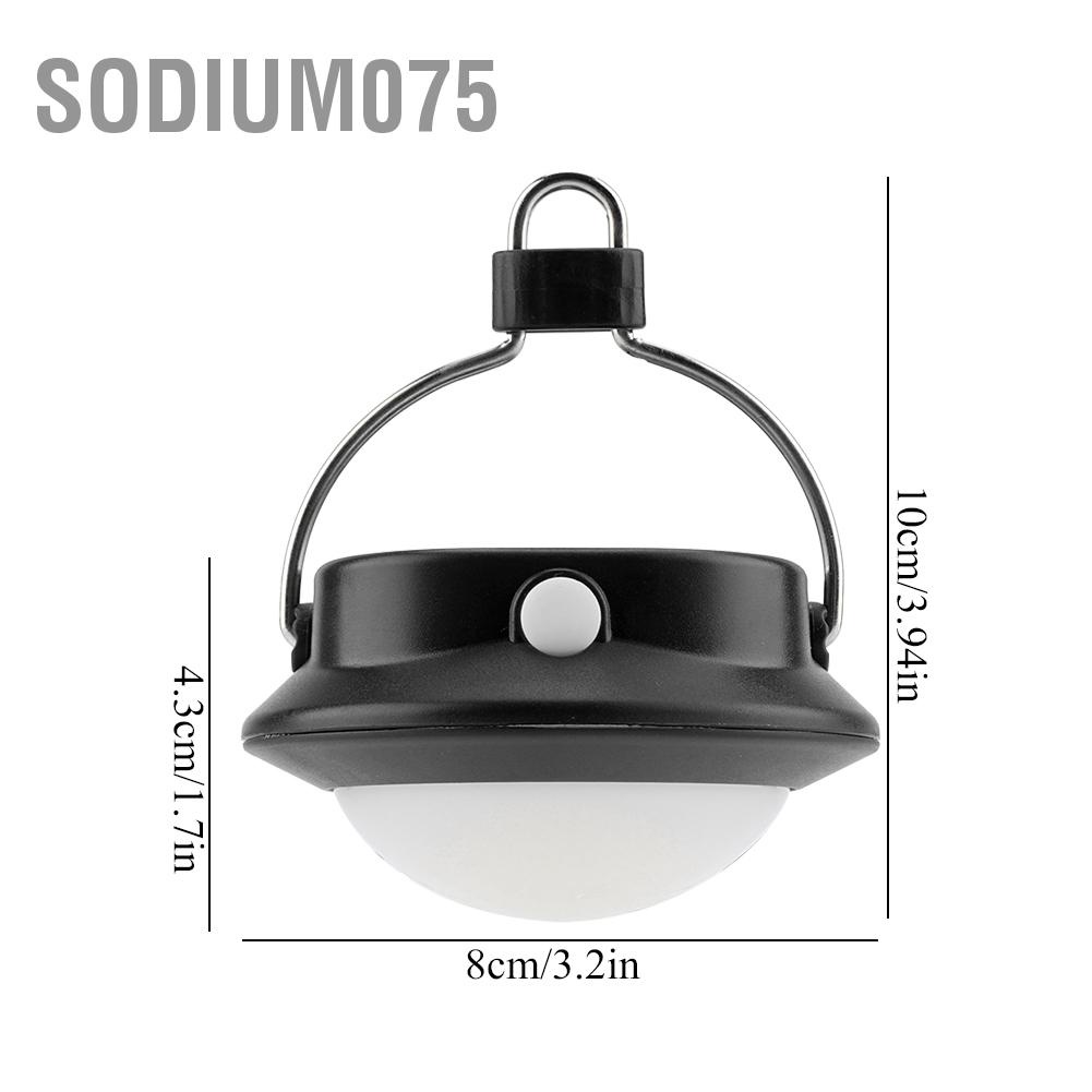 Sodium075 Đèn cắm trại mini COB LED tròn siêu sáng ngủ ngoài trời có móc