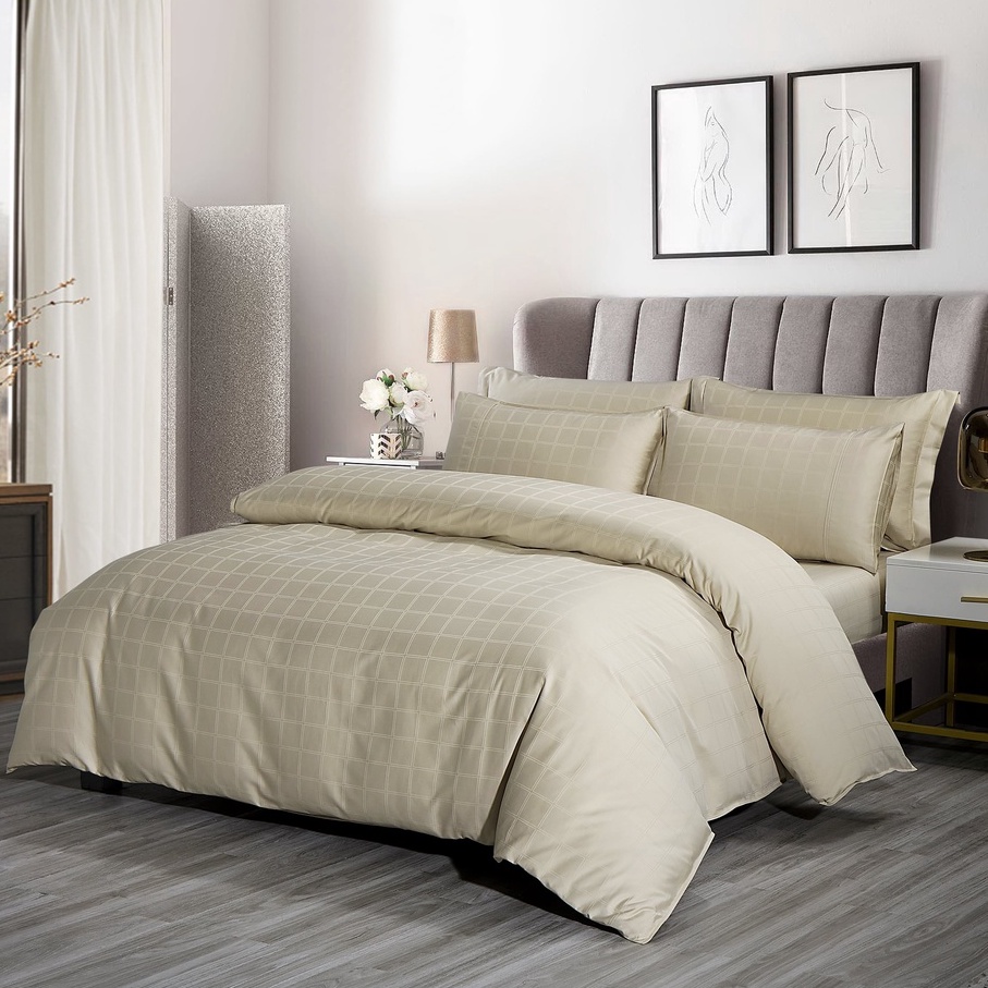 Bộ ga áo gối Cotton Jean Perry Prestige Pavia 1m6x2m 1m8x2m 2m2x2m +40cm
