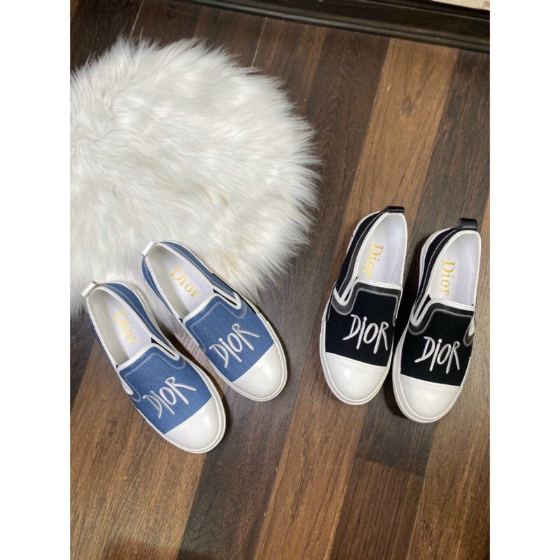 Giày lười vải DI0R siêu chất | BigBuy360 - bigbuy360.vn