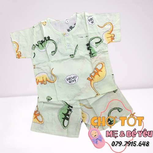 Bộ ton mặc mát cho bé trai tay ngắn vải ton, lanh cao cấp (bộ tone mát, bền đẹp hàng loại 1)