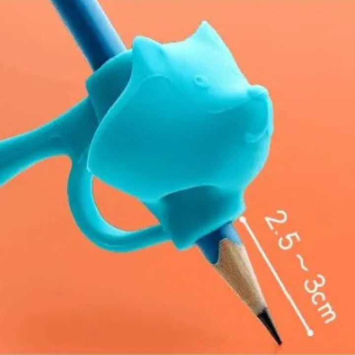 Dụng cụ xỏ ngón cầm bút silicon chỉnh tư thế cầm bút cho bé tập viết chuẩn