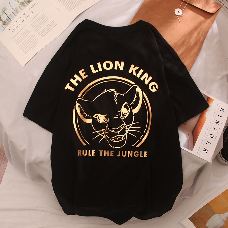 Áo phông nam nữ unisex lion king cotton in đẹp không phai màu bong tróc