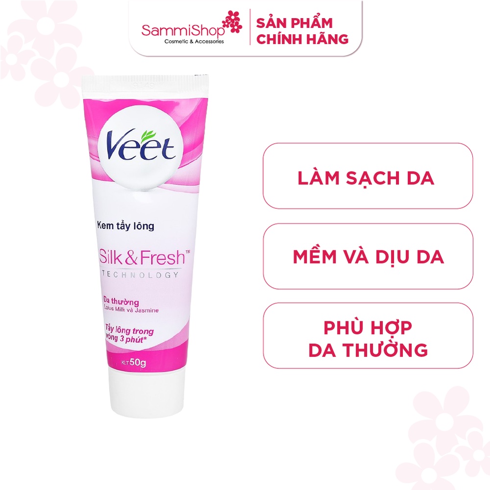 Kem tẩy lông cho mọi loại da Veet Silk & Fresh