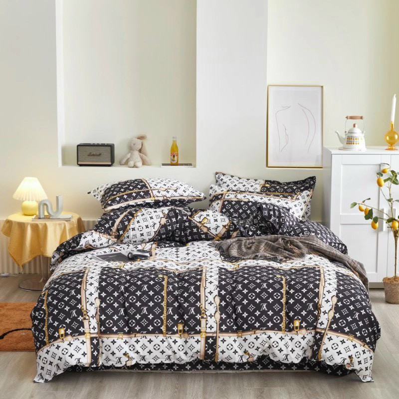 Bộ Chăn Ga Gối Cotton Poly LV