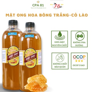 Mật ong bông trắng-cộng sản nguyên chất 100% tự nhiên 1 lít T-BEE Honey