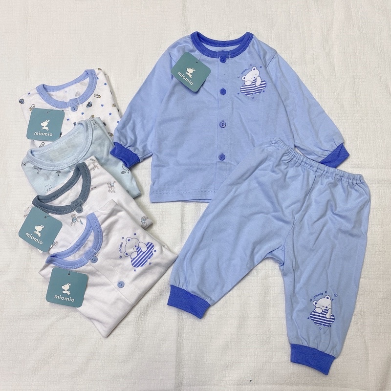Bộ Sơ Sinh MioMio Bé Trai Gồm Áo + Quần