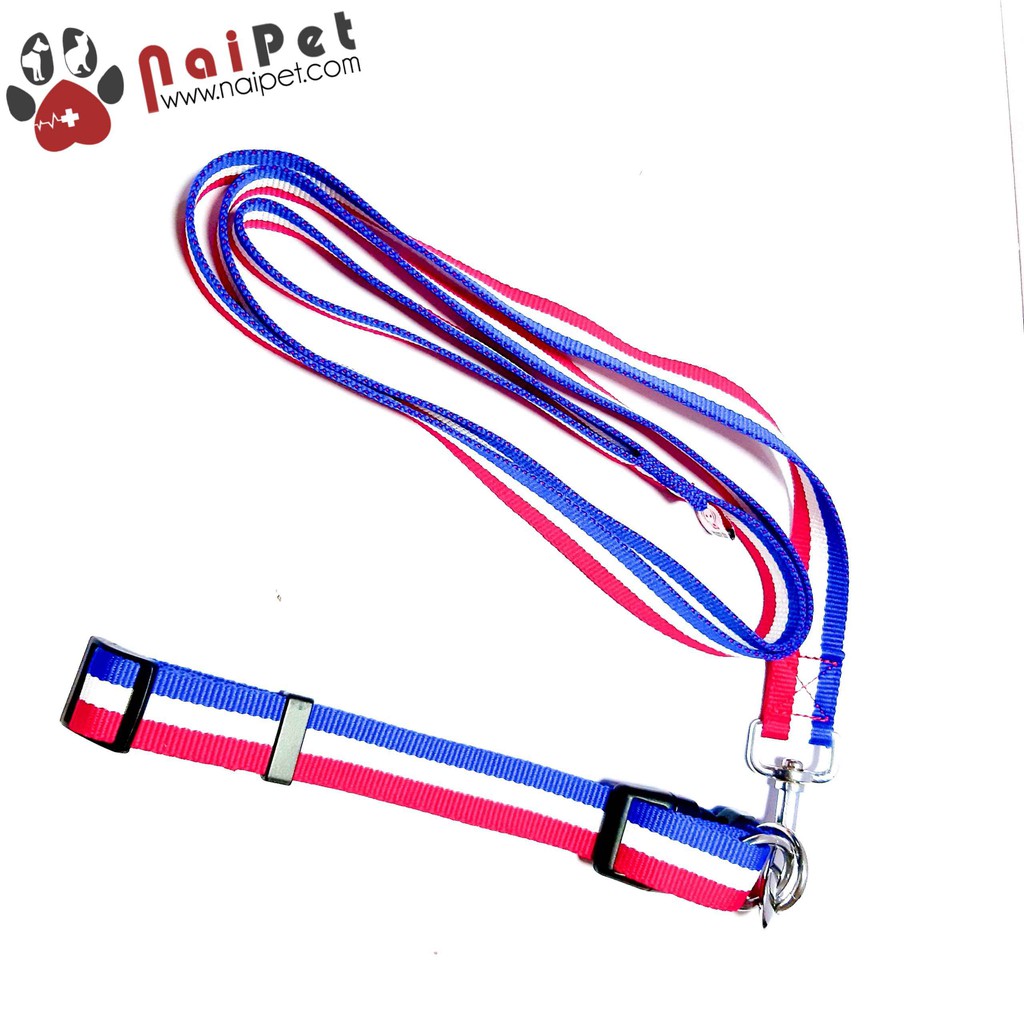 Dây Dắt Kèm Vòng Cổ Cho Chó Mèo DDVC013