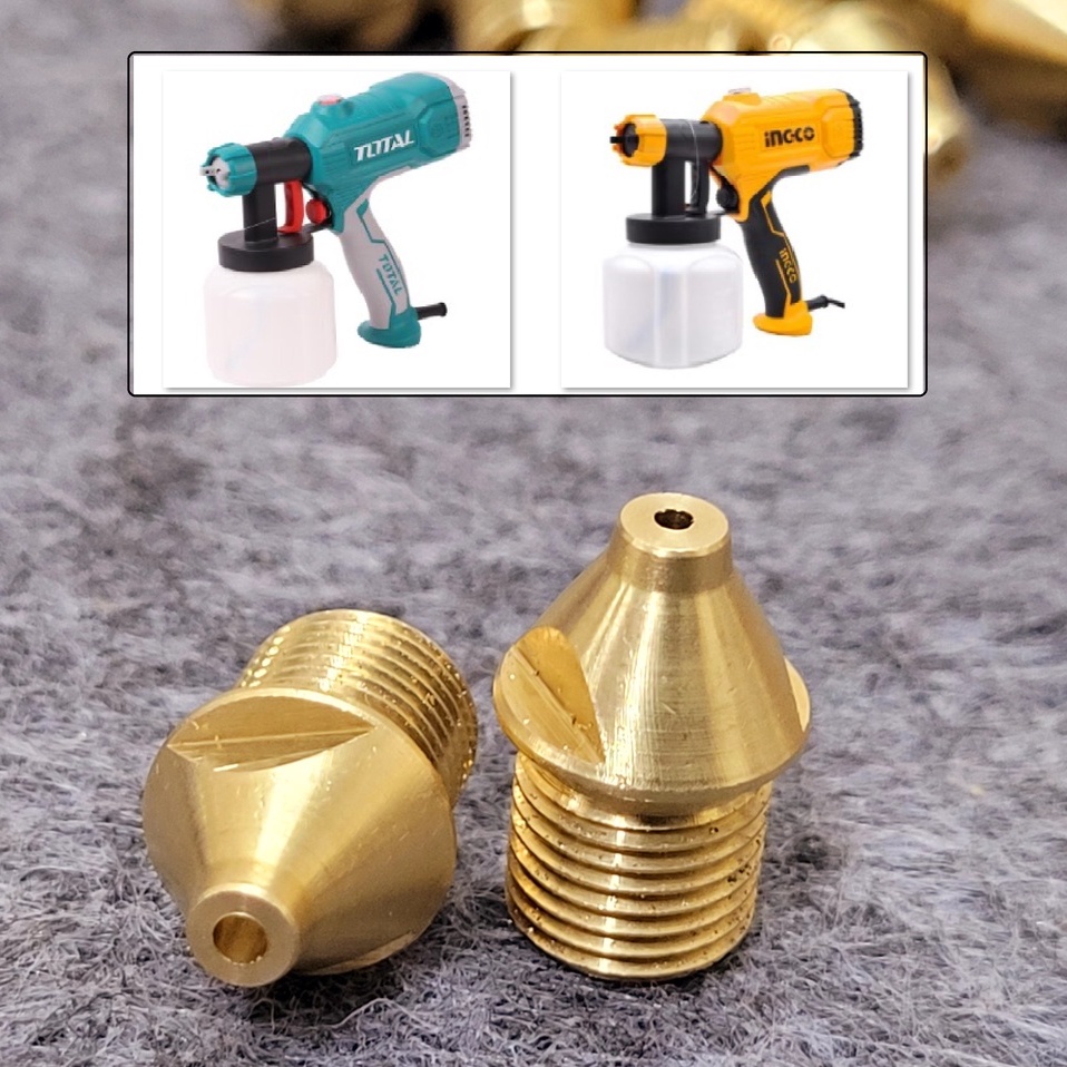 [Tặng Kèm Béc Thau] Máy phun sơn dụng cụ súng phun sơn 800ml dùng điện 450W Total TT3506