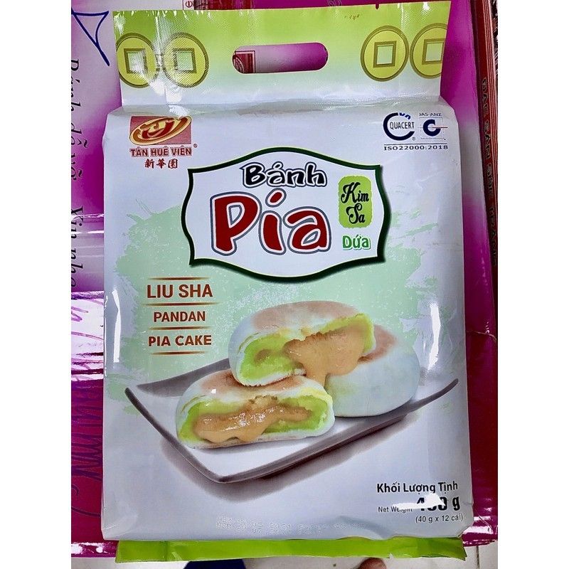 SỈ COMBO 10 Bánh Pía Kim Sa Dứa 480gam 12 cái nhỏ