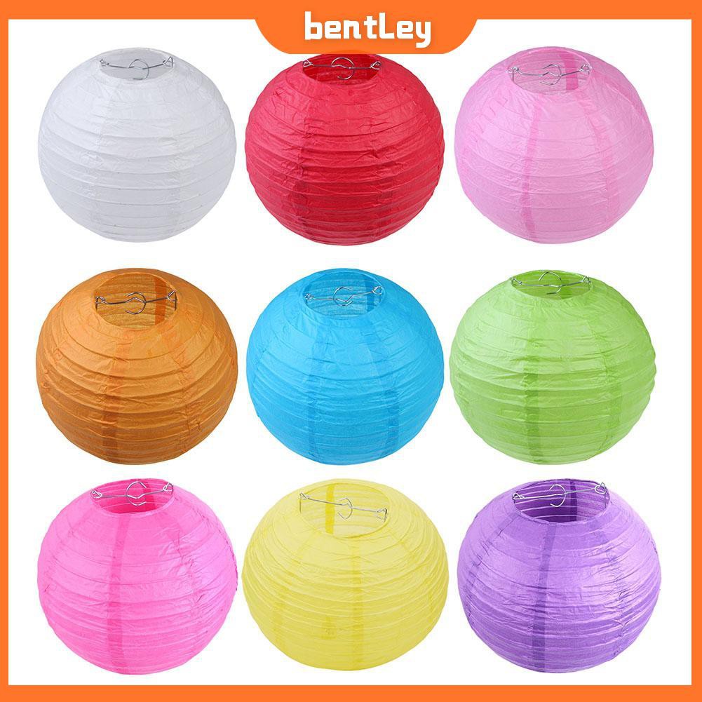 Lồng đèn giấy hình tròn cỡ 4inch phong cách Trung Hoa trang trí độc đáo