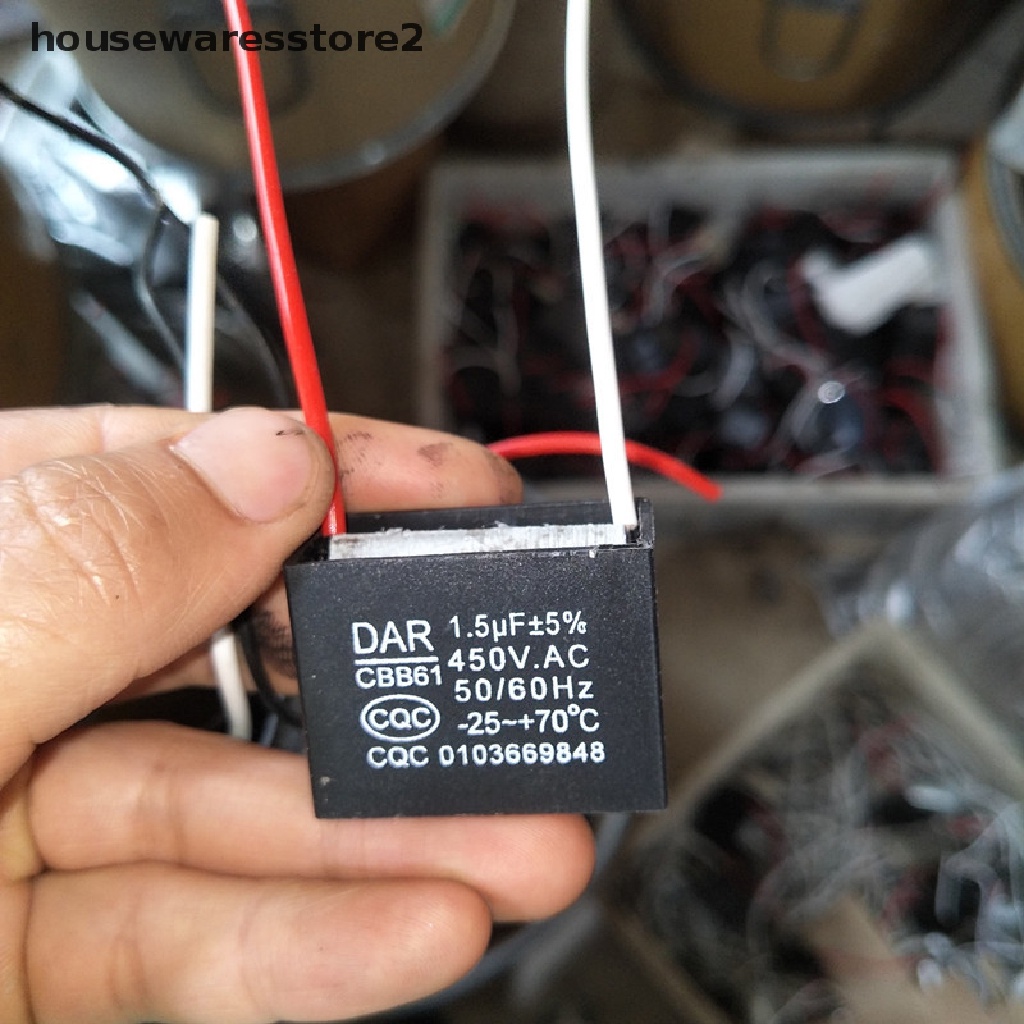 Bộ 2 Quạt Trần AC CBB61 450V 1UF 1.2UF 1.5UF 2UF 2.5UF 3UF 3.5UF 4UF 4.5UF 5UF 8UF 10UF 18UF 20UF 25UF Chất Lượng Cao