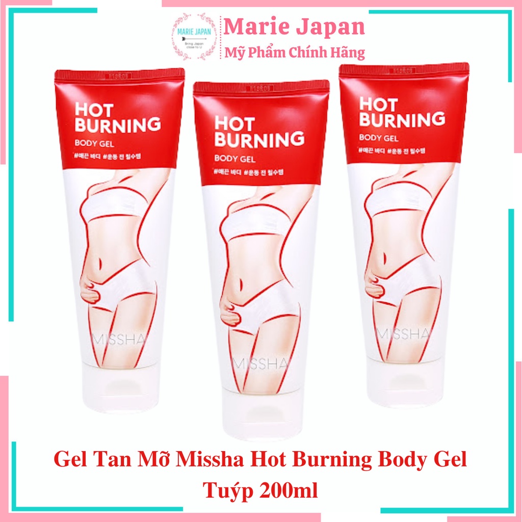 Gel Tan Mỡ Missha Hot Burning Body Gel - Tuýp 200ml