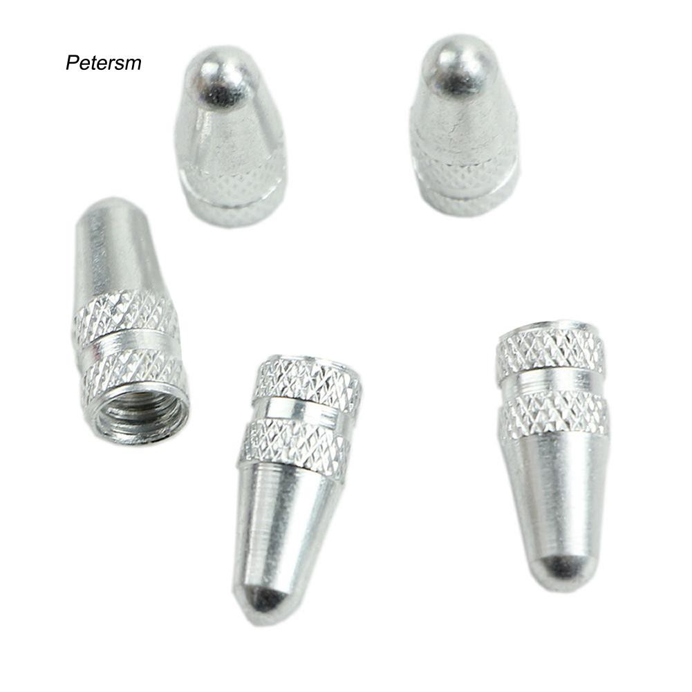 5 đầu van chống bụi bằng hợp kim nhôm mạ màu cho xe đạp kích thước 1.7cm x 0.5cm x 0.2cm