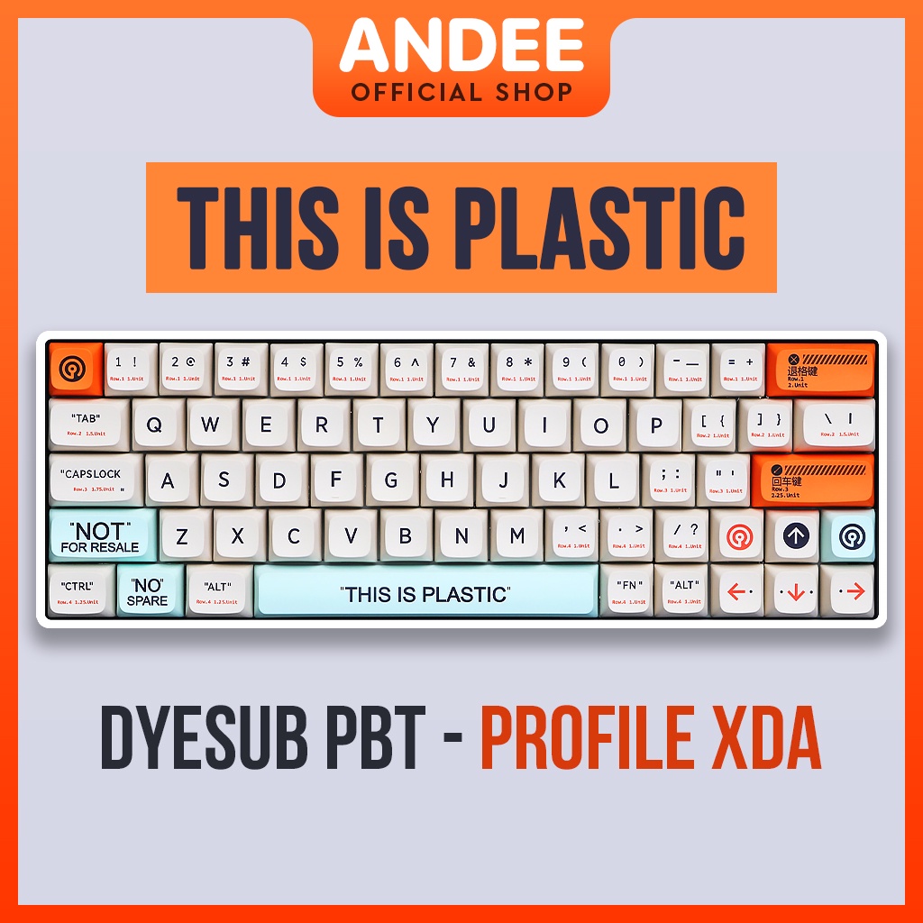 Keycap This is Plastic 128 nút màu đẹp dễ sử dụng cho bàn phím cơ