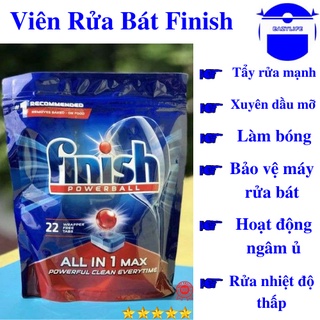 Viên Finish All in 1 max túi 22 viên