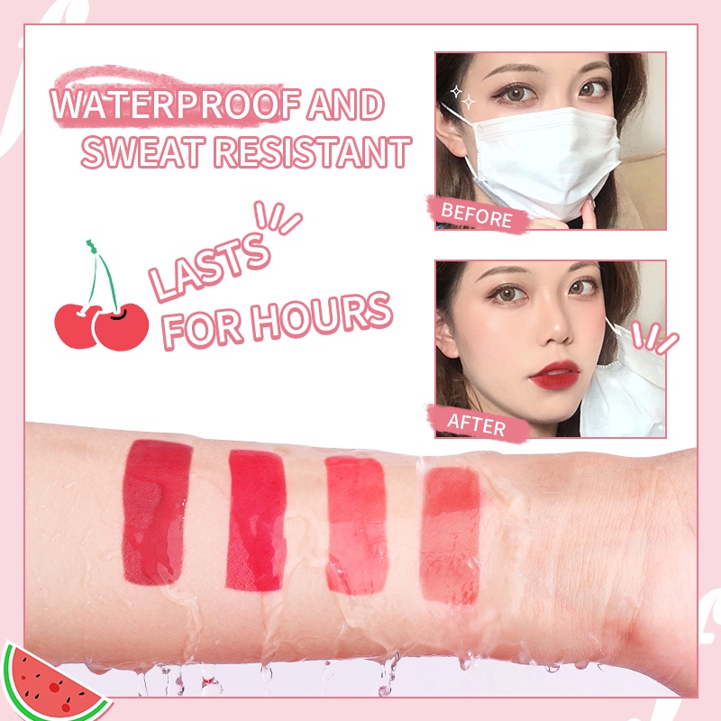 Son Kem Không Bayfree Trái Cây Dạng Lỏng Màu Lì Tự Nhiên Chống Thấm Nước 7.1ml