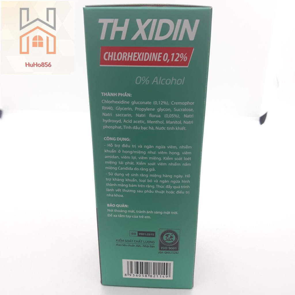 Nước Súc Miệng Họng TH XIDIN - Hỗ Trợ Kháng Khuẩn- 250ml