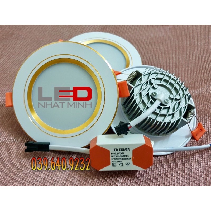 combo 50 đèn âm trần 7w 3 chế độ