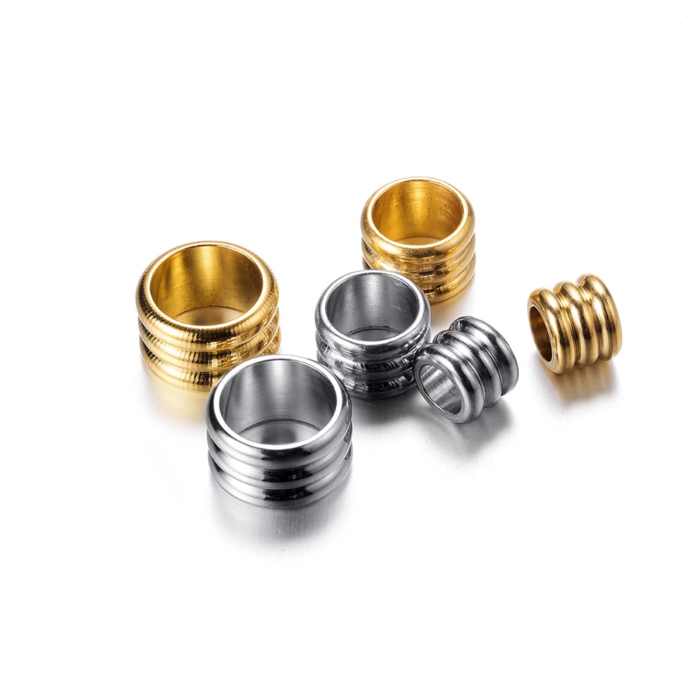 Hộp 20 Hạt Thép Không Gỉ 5-8mm Làm Trang Sức