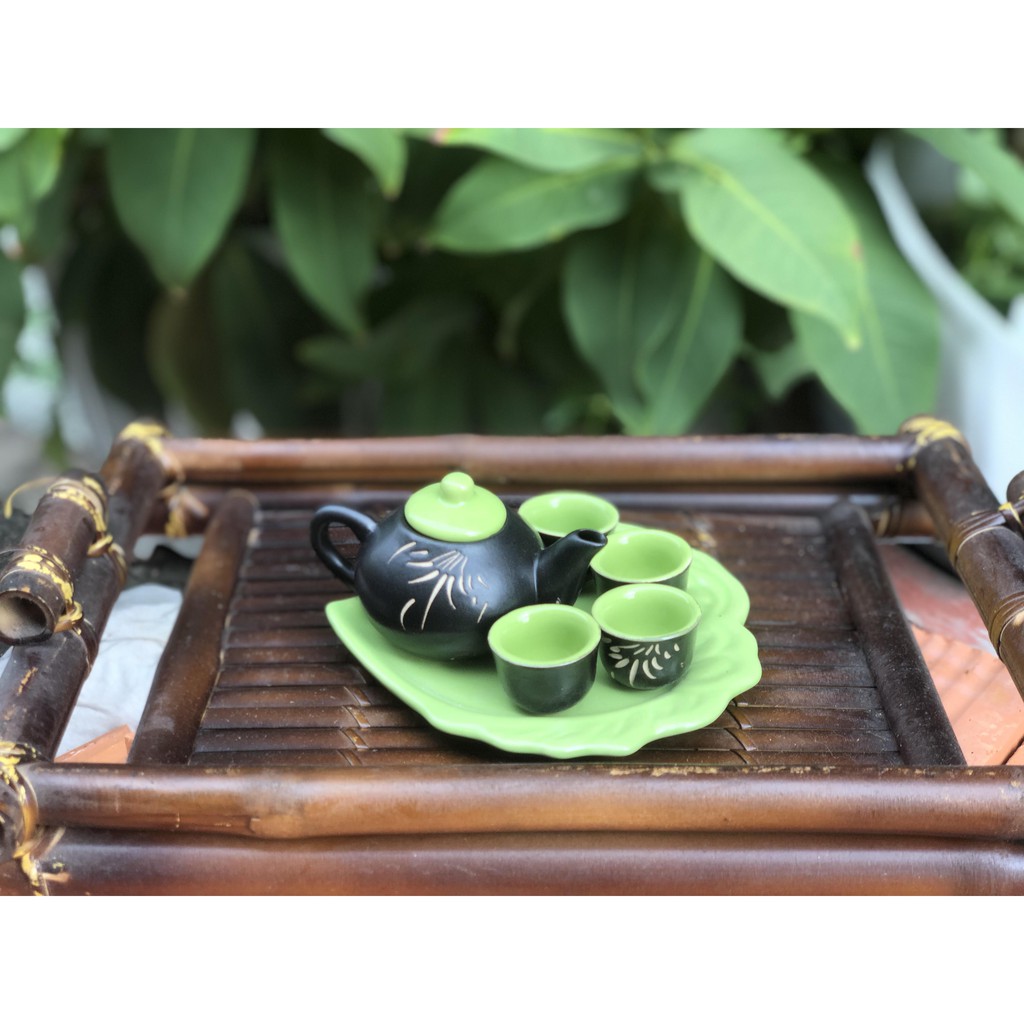 Bộ ấm trà bát tràng mini / Bộ ấm trà mini