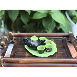 Bộ ấm trà bát tràng mini / Bộ ấm trà mini