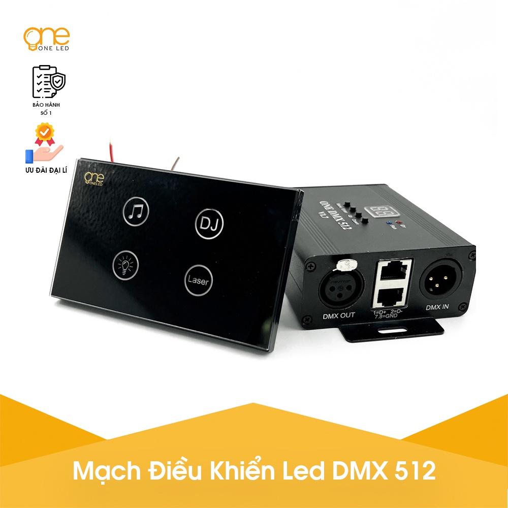 Mạch Điều Khiển Led DMX 512 V1.7 Bản 2022 - Chuyên Đèn Sân Khấu, Đèn Kỹ Xảo, Phòng Karaoke - Bảo Hành 12 Tháng