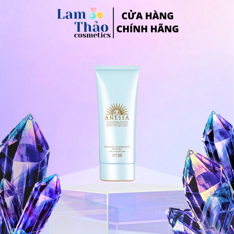 Gel Chống Nắng Dưỡng Ẩm Dịu Nhẹ Cho Da Nhạy Cảm và Trẻ Em Anessa Moisture UV Sunscreen Mild Gel SPF 35 PA+++