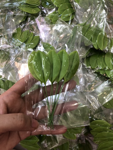Lá hoa đất sét / lá đào / lá mai đất sét 17k/ set 10 cái làm sản phẩm handmade