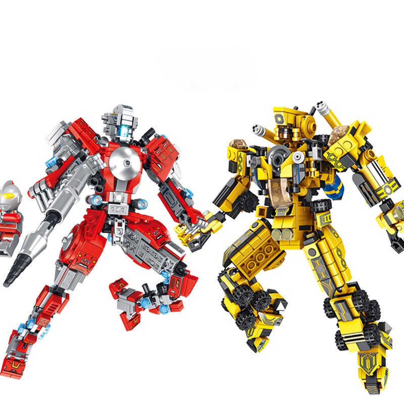 ĐỒ CHƠI LEGO LẮP RÁP ROBOT, THUYỀN, MÁY BAY, XE TẢI 12 TRONG 1 - PANLOS XẾP HÌNH THÔNG MINH - 500+ MẢNH GHÉP
