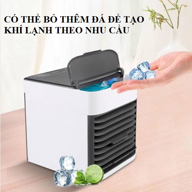 Quạt điều hòa mini, 3 cấp độ làm mát hơi nước dùng được tinh dầu dung tích 480ml