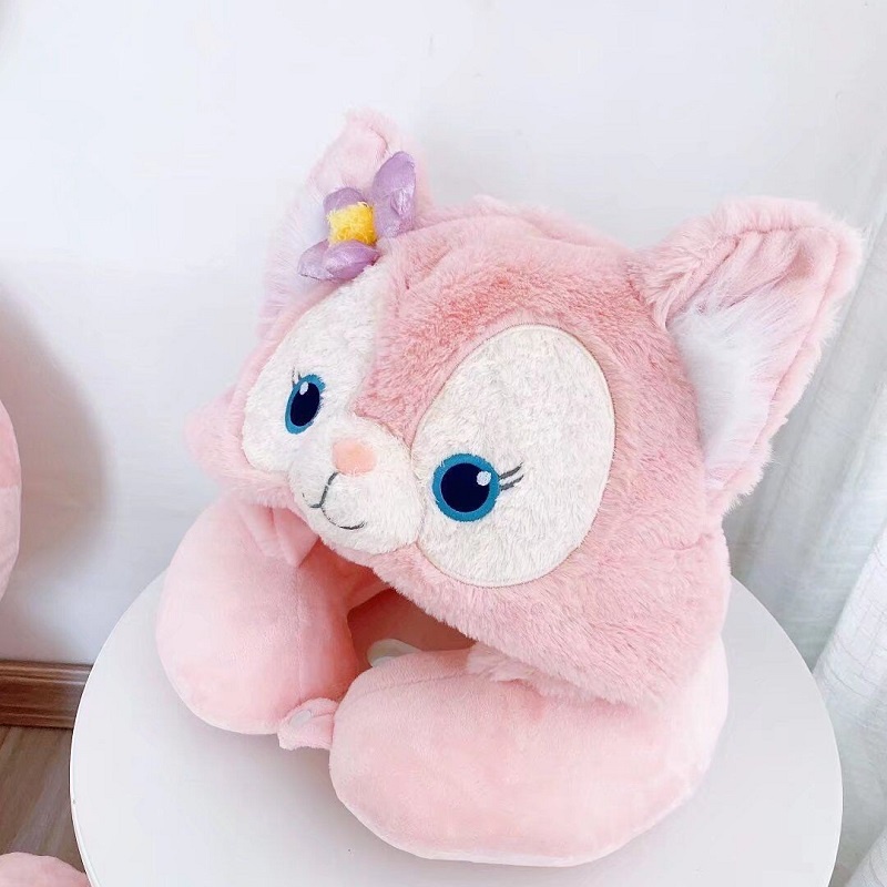 Gối trùm đầu kê cổ chữ U hình con cáo hoạt hình dễ thương tiện dụng