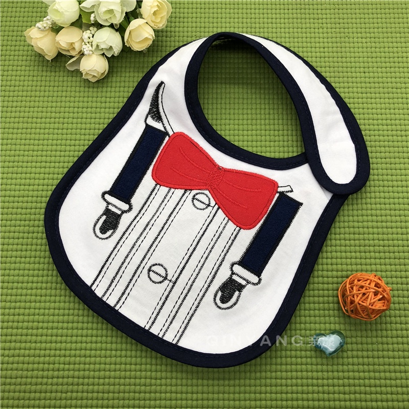 Yếm Ăn cotton 3 Lớp Chống Thấm Nước Cho Mẹ Và Bé