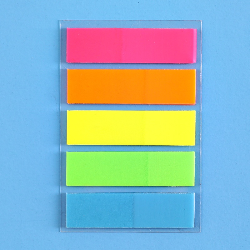 20 Tờ giấy ghi chú đánh dấu trang sách màu dạ quang nhiều mẫu tùy chọn