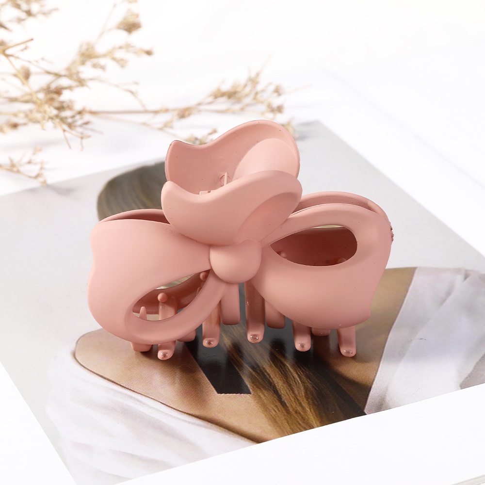 Haimeikang Kẹp Tóc Hình Nơ Màu Sắc Ngọt Ngào Phong Cách Hàn Quốc Cho Nữ