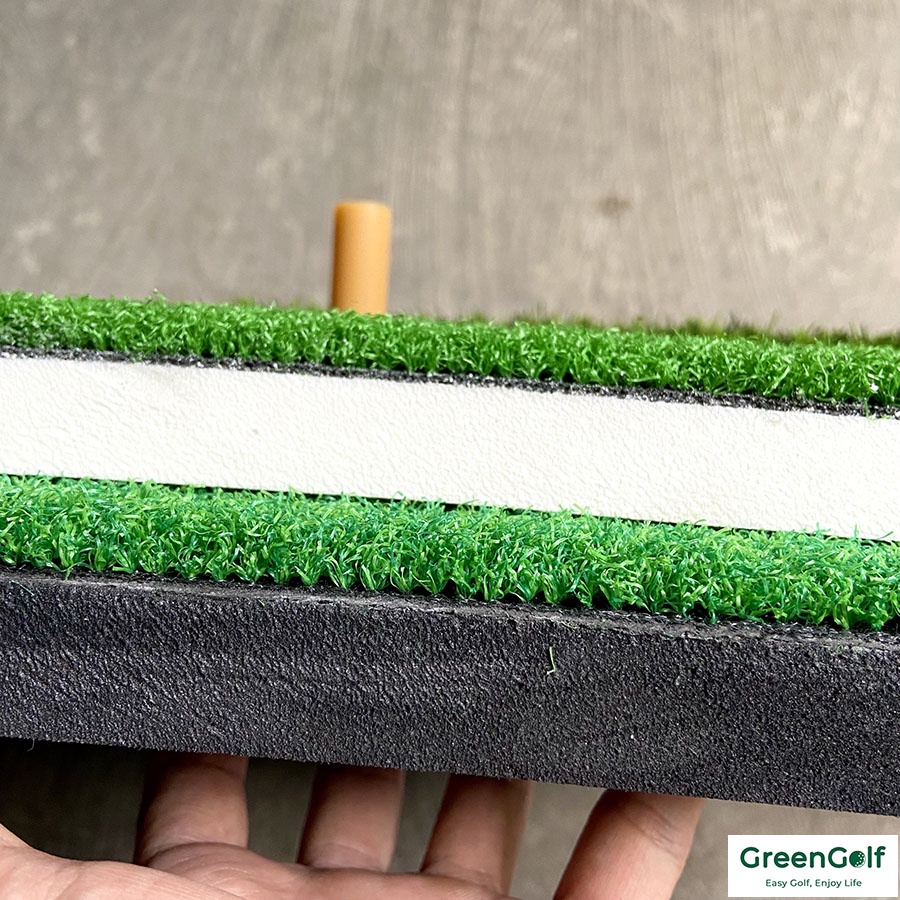 Thảm Tập Kỹ Thuật Swing Golf -  SwingChip/ Kèm 1 Tee Cao Su/ Kích Thước 30x60cm Nhỏ Nhẹ, Tiện Dụng