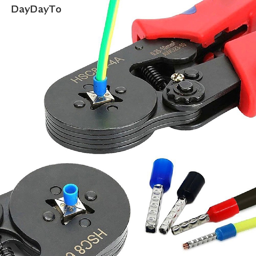 DayDayTo 400pcs Tubular Terminal Cord End Wire Connector Electrical Insulated Terminator .