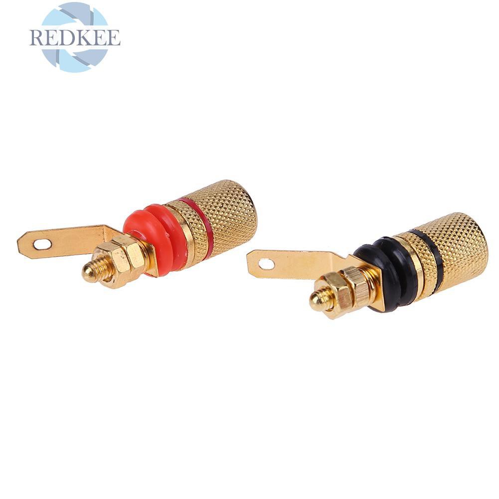 Set 2 Đầu Cắm Loa Mạ Vàng 4mm