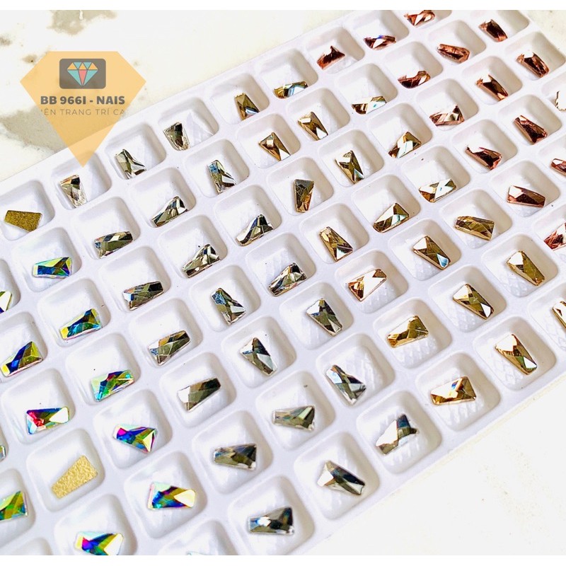 10-20 viên  đá khối trang trí móng nail