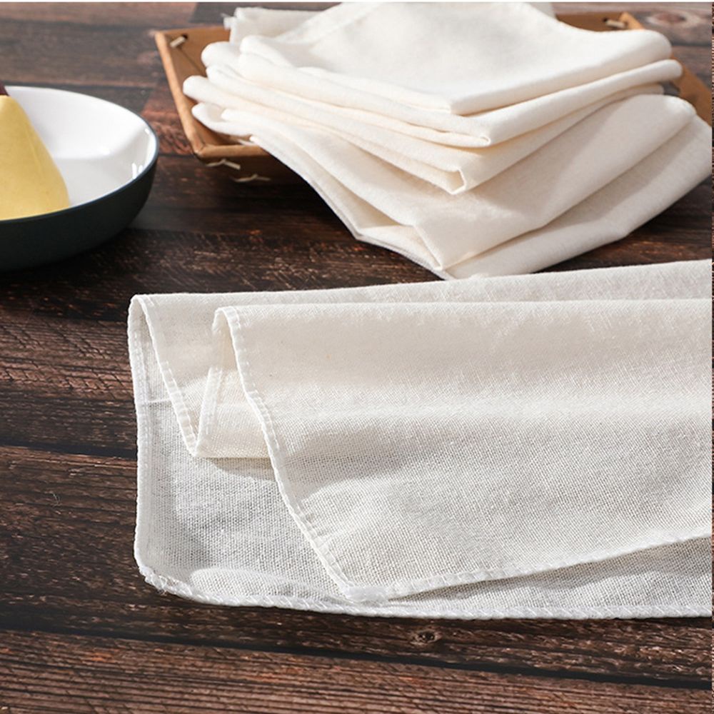 Set 5 tấm vải lót hấp bánh bao thực phẩm cotton chống dính nhiều kích thước tiện lợi