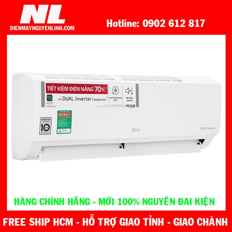 GIAO MIỄN PHÍ Máy lạnh LG Inverter 1 HP V10ENW