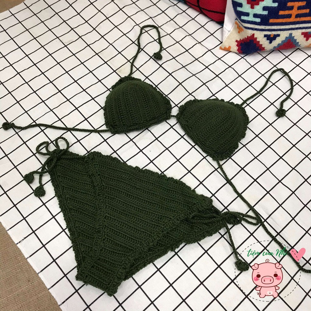Bikini len cột dây đi biển dành cho nữ phong cách Hàn Quốc Tiệm Của Nhi BKN01 | BigBuy360 - bigbuy360.vn