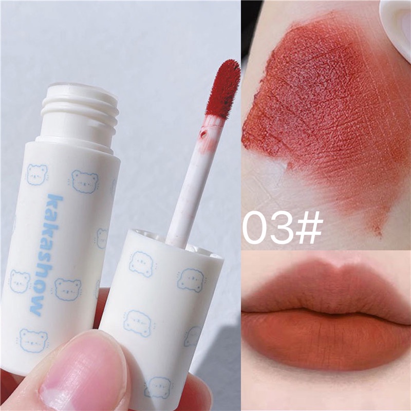 [Hàng mới về] Son môi dạng bùn màu đáng yêu lâu trôi chống thấm nước KAKASHOW